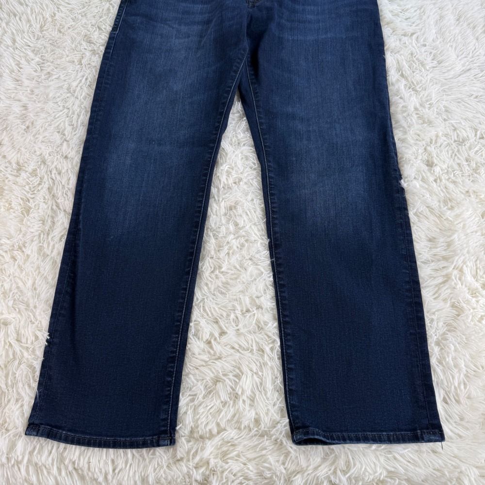 Mavi Zach Straight Leg Mens Jeans Dark Wash Blue Denim 36x30 Casual Streetwear - Picture 4 of 14
